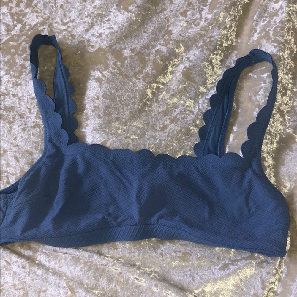 Scalloped Swimsuit Top